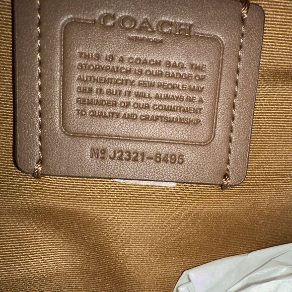 NWT Coach Court Brown Backpack In Blocked Signature Canvas $498 Retail - Picture 5 of 15